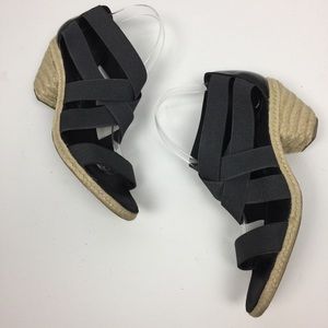 Penny Loves Kenny Black Criss Cross Espadrilles